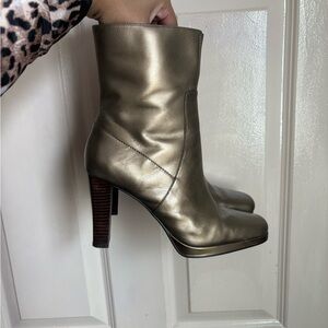 Worthington Shiny Bronze Heeled Boots
